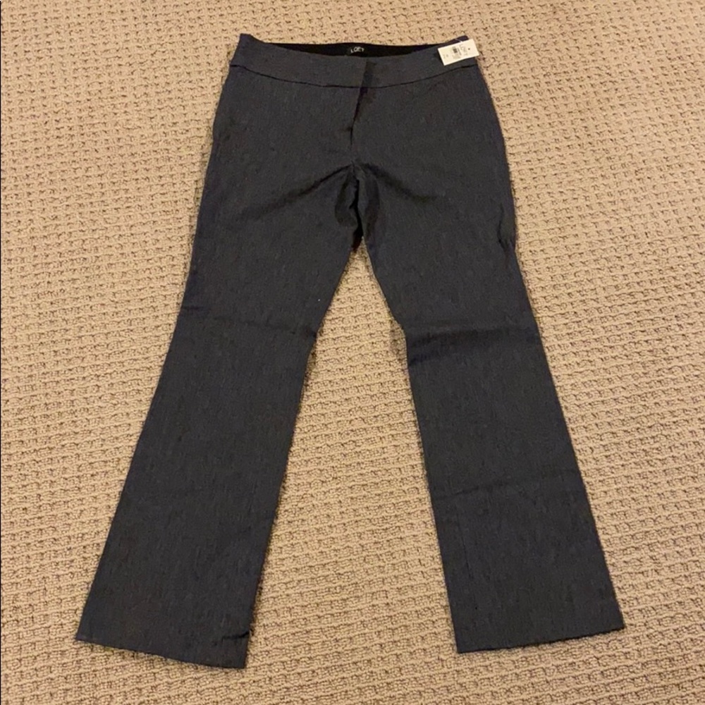 NWT Loft Grey Marisa Boot Cut Dress Pants
